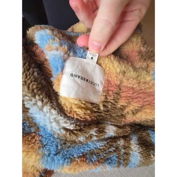 Lucky Brand women's sherpa button down jacket size medium - Picture 10 of 10